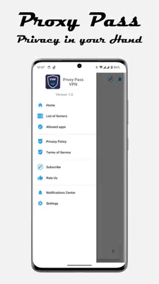 Proxy Pass - Fast & Secure VPN android App screenshot 0